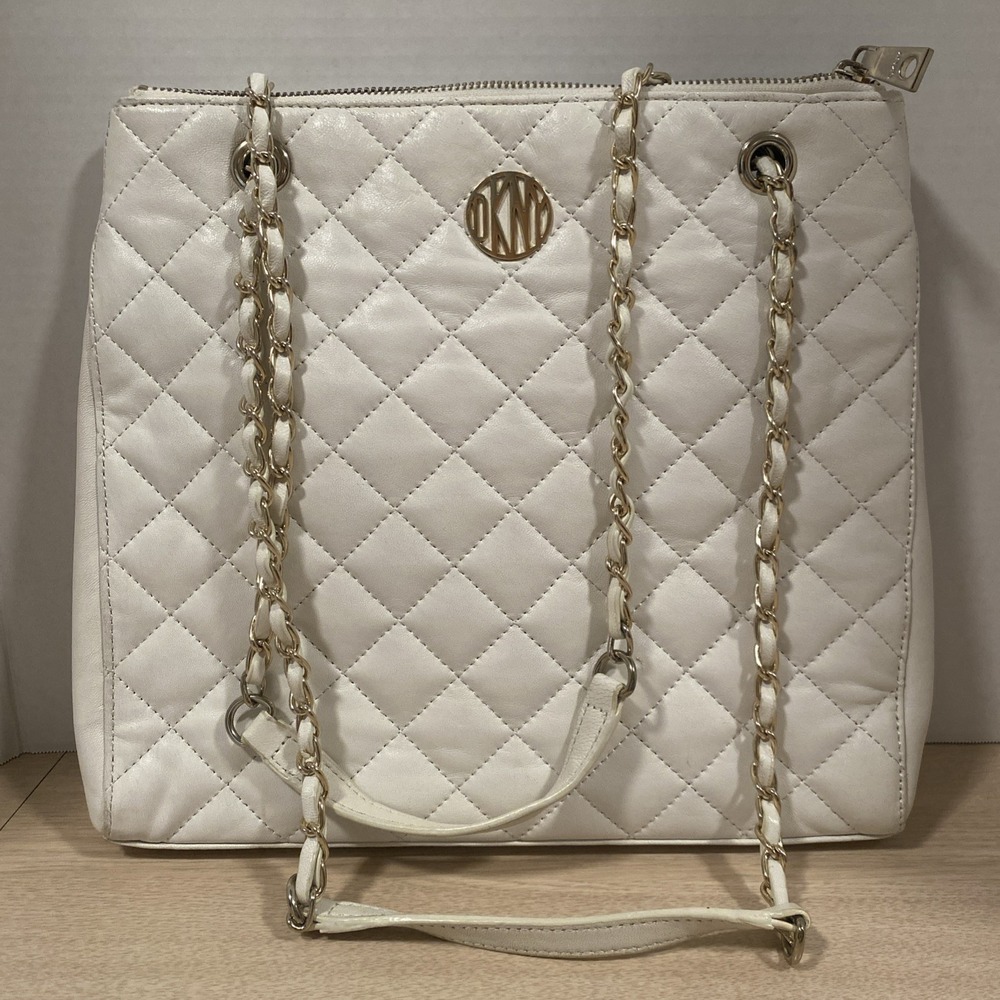 DKNY Gansevoort Quilted Chain Shoulder Bag Quilted Lamb Nappa Leather 2015